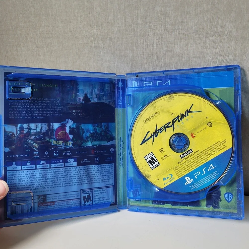Cyberpunk 2077 for PlayStation 4 (PS4) - Complete 2-Disc Set